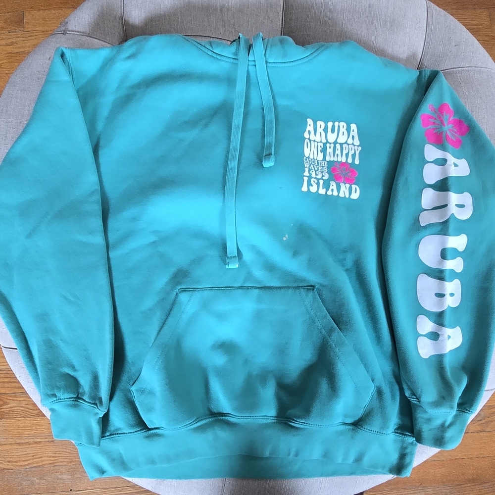 CO Teal and Pink Women's Sweater